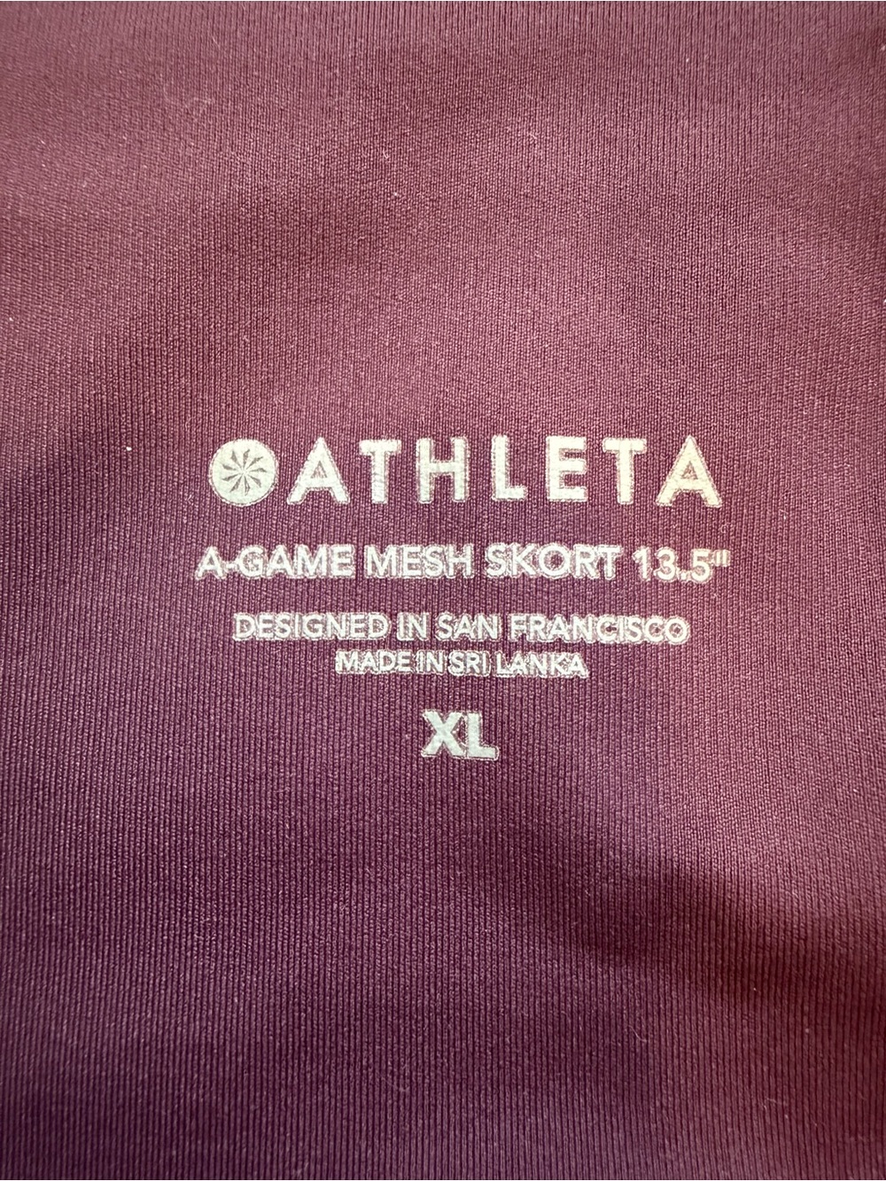 EUC Athleta Eggplant Purple A-Game Mesh Skort with Pockets - Picture 6 of 10